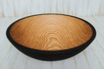 Load image into Gallery viewer, Ebonized Red Oak - 15" Bowl/Bee's Oil Finish
