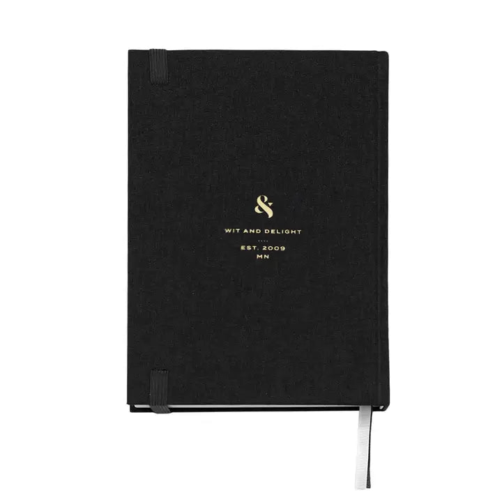 Black Linen Note To Self Journal