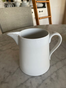 Vintage White Pitcher