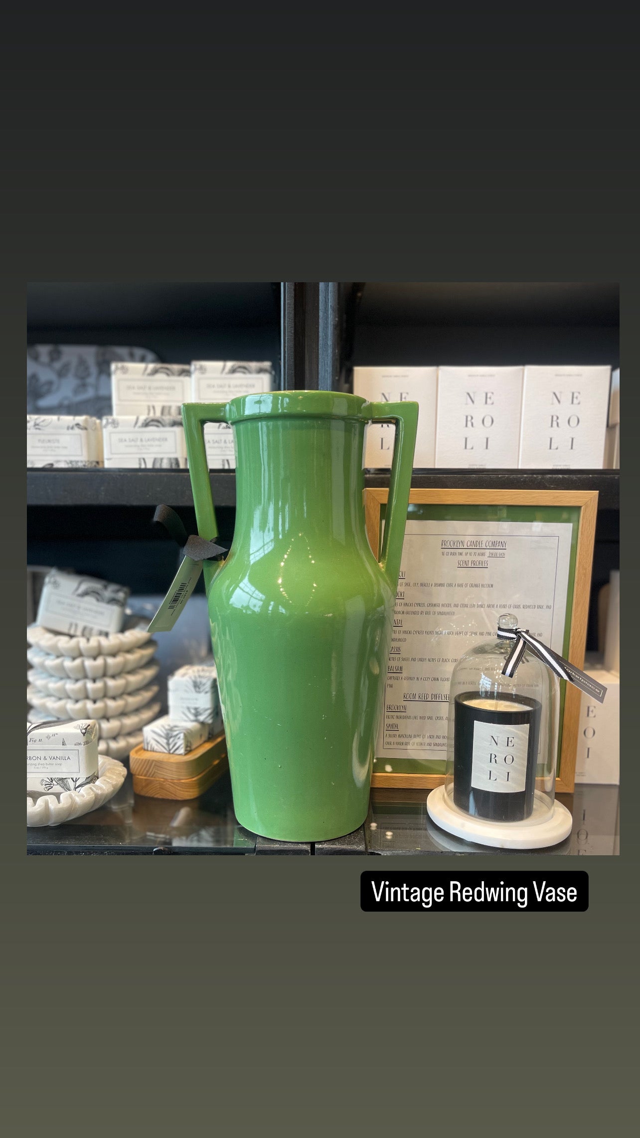 Red Wing 155 Green Vase