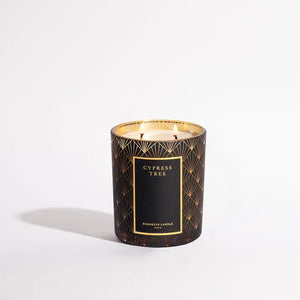 Cypress Tree Black Tie Holiday Candle