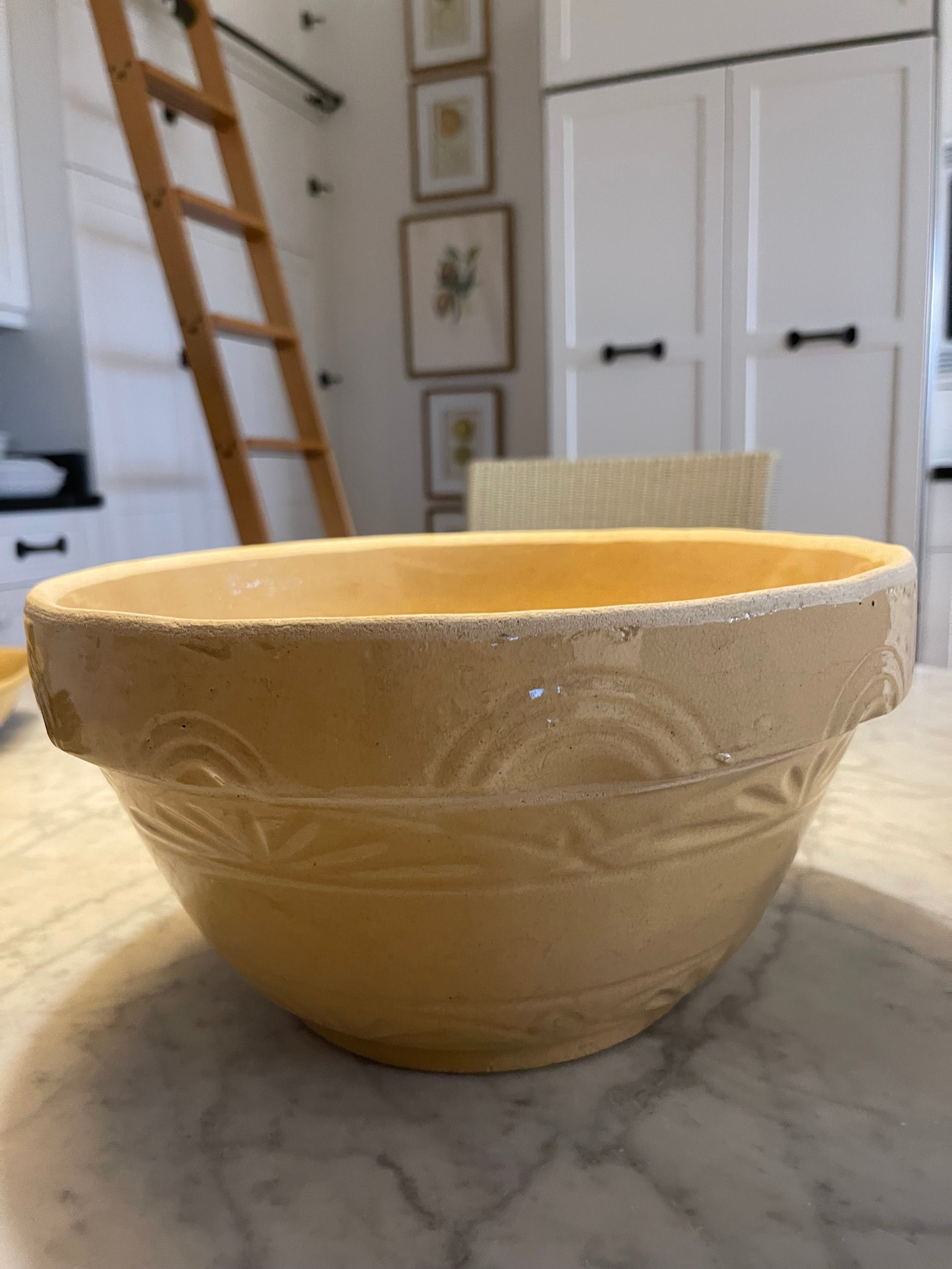 Vintage Stoneware Bowl 10"