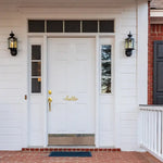 Load image into Gallery viewer, hello door greeting in brass
