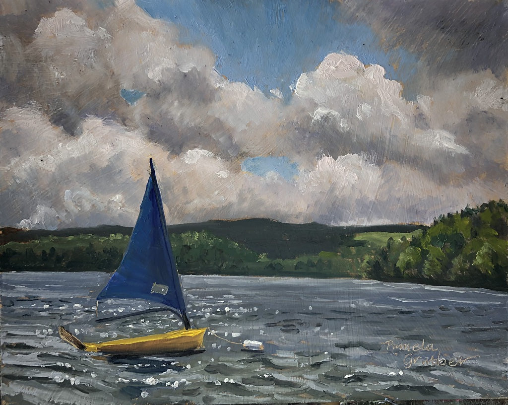 Ours For the Day, 8 x 10" Original Oil Painting by Pamela A. Grabber