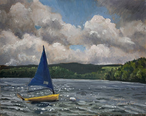 Ours For the Day, 8 x 10" Original Oil Painting by Pamela A. Grabber