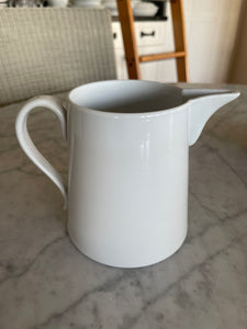 Vintage White Pitcher