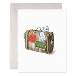 Load image into Gallery viewer, Bon Voyage Suitcase Congrats Card
