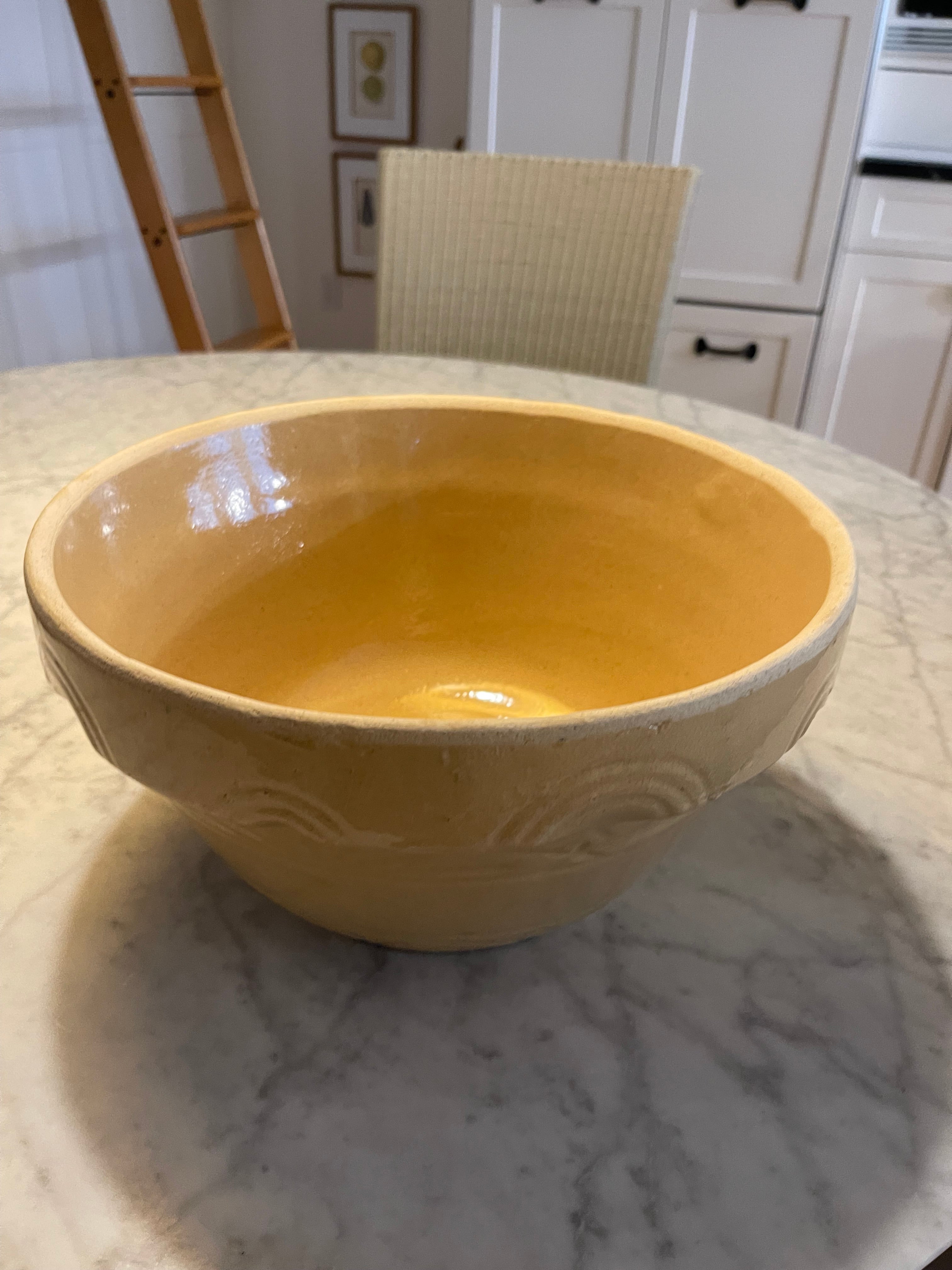 Vintage Stoneware Bowl 10"