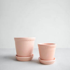 Helena Divine Glazed Soft Pink BERGS POTTERY Made in Italy
