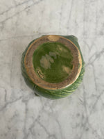 Load image into Gallery viewer, Vintage Green Pottery Pitcher with Fish Motif
