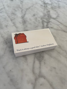 Hermes Box Stationery "Paris is always a good idea." Audrey Hepburn