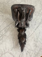 Load image into Gallery viewer, Black Forest Shelf with Three Carved Geese 19"x12"x8"
