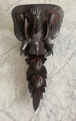 Load image into Gallery viewer, Black Forest Shelf with Three Carved Geese 19"x12"x8"
