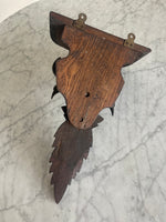 Load image into Gallery viewer, Black Forest Shelf with Three Carved Geese 19"x12"x8"
