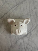 Load image into Gallery viewer, Vintage Ceramic Pig Head Wall Hooks
