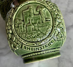 Load image into Gallery viewer, Vintage Set of Four Green Stoneware mugs Germany Landmarks
