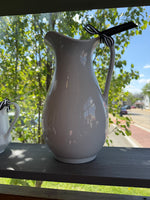 Load image into Gallery viewer, Vinatage 13" Powell Bishop White ironstone Pitcher
