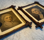 Load image into Gallery viewer, George Washington &amp; Martha Washington Strobridge LIthographs in Frames
