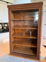 Load image into Gallery viewer, Vintage Wood Carved Curio Cabinet
