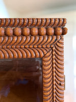 Load image into Gallery viewer, Vintage Wood Carved Curio Cabinet
