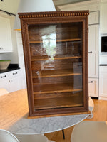 Load image into Gallery viewer, Vintage Wood Carved Curio Cabinet
