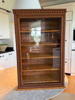 Load image into Gallery viewer, Vintage Wood Carved Curio Cabinet
