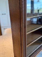 Load image into Gallery viewer, Vintage Wood Carved Curio Cabinet
