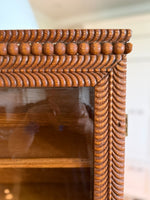 Load image into Gallery viewer, Vintage Wood Carved Curio Cabinet
