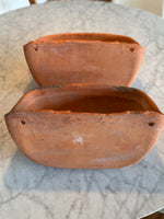 Load image into Gallery viewer, Vintage Terra Cotta Wall Planters-Pair
