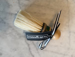 Load image into Gallery viewer, Vintage Hardright USA Sterilized Barber Shop Wood Handle Green
