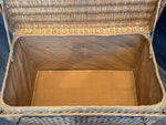 Load image into Gallery viewer, RARE Antique Wicker Steamer Trunk
