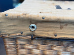 Load image into Gallery viewer, RARE Antique Wicker Steamer Trunk
