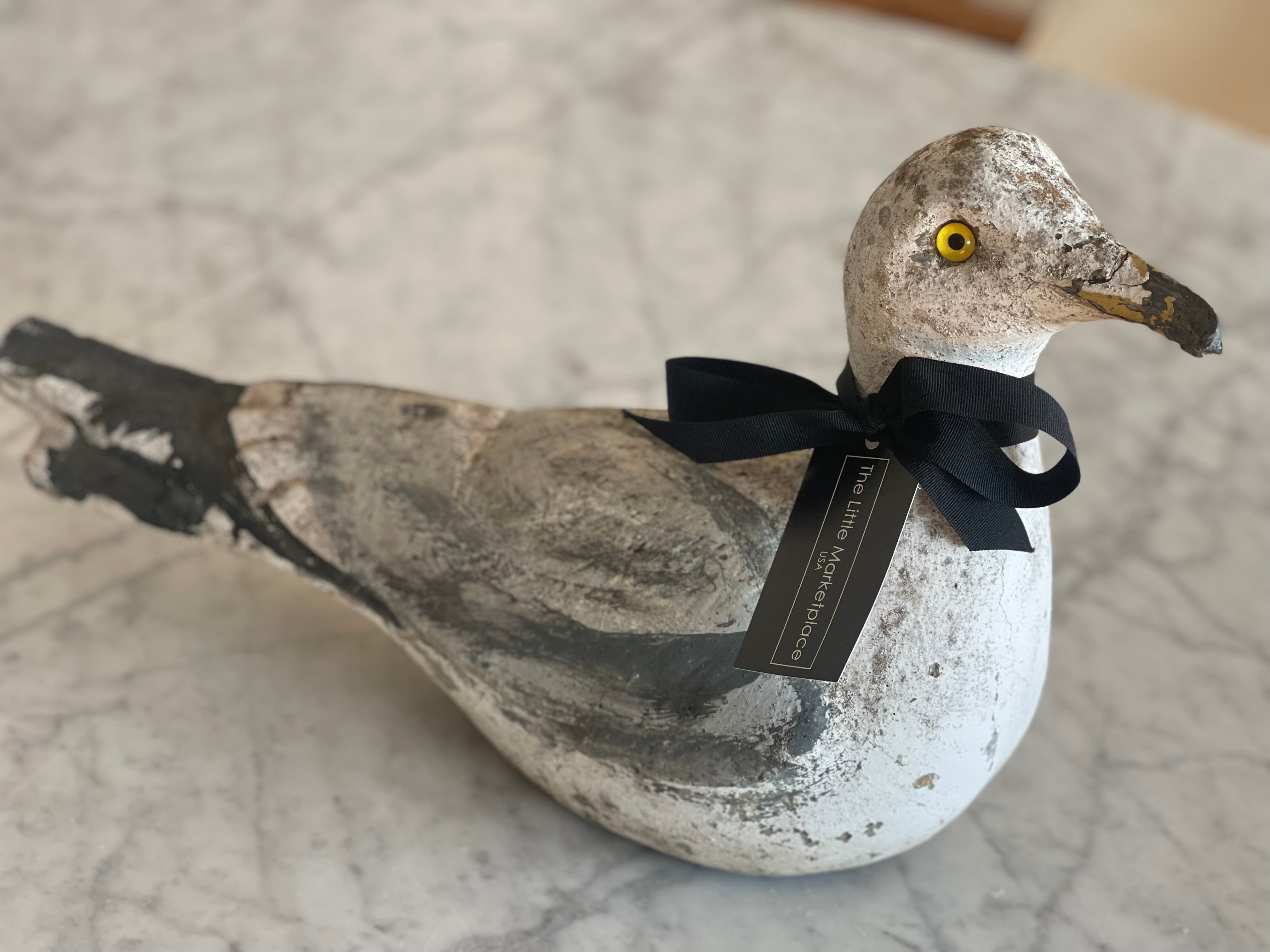 Magical Concrete Seagull Sculpture