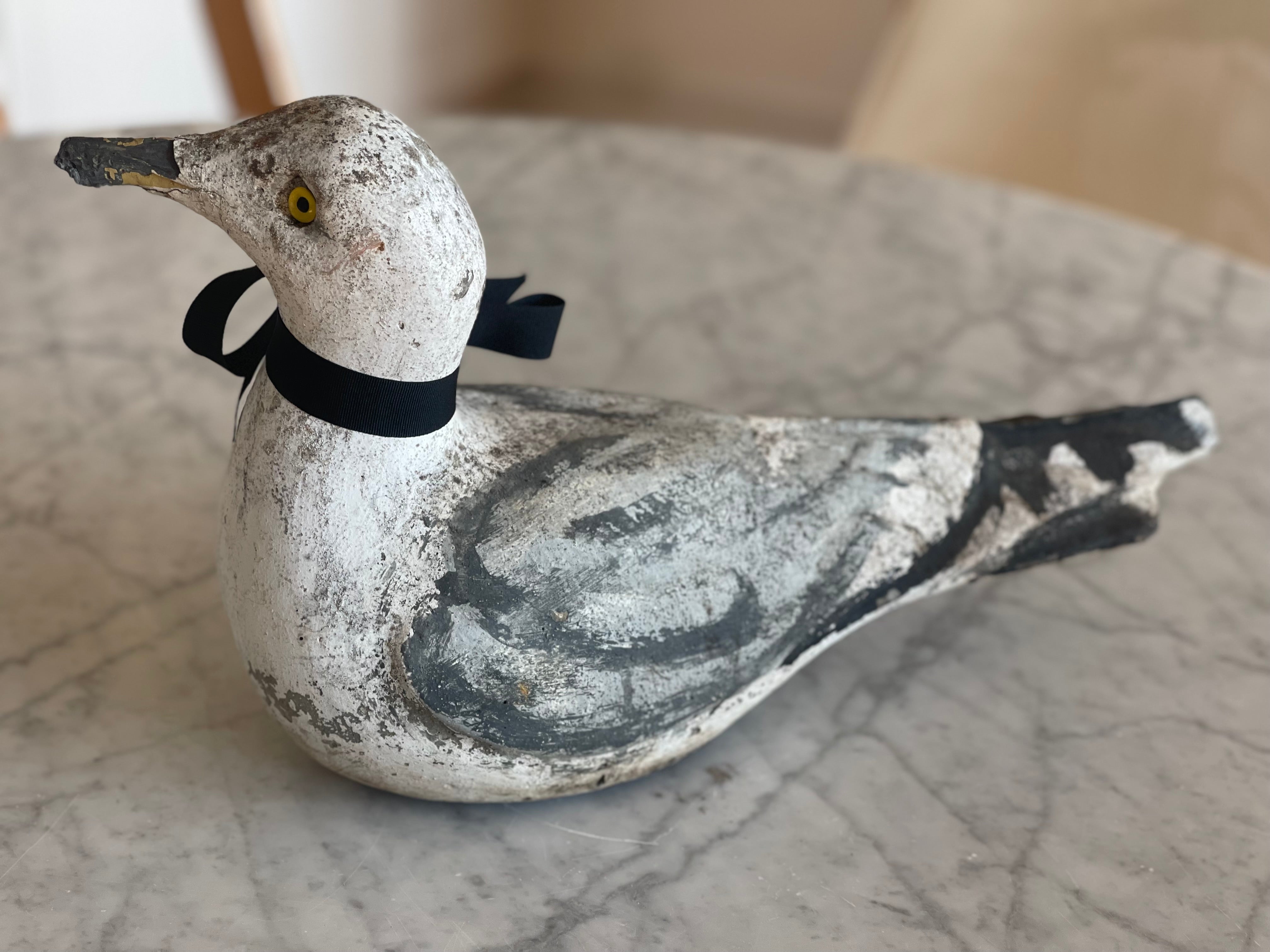 Magical Concrete Seagull Sculpture