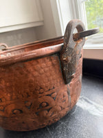 Load image into Gallery viewer, Large Vintage Copper Pot 18 1/2" W x 11" T
