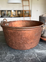 Load image into Gallery viewer, Large Vintage Copper Pot 18 1/2" W x 11" T
