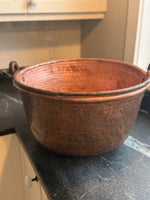 Load image into Gallery viewer, Large Vintage Copper Pot 18 1/2" W x 11" T

