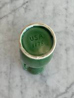 Load image into Gallery viewer, Vintage USA 1178 Vase/Urn Small Green Mediterranean Style 9 Inches Tall
