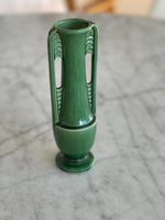 Load image into Gallery viewer, Vintage USA 1178 Vase/Urn Small Green Mediterranean Style 9 Inches Tall
