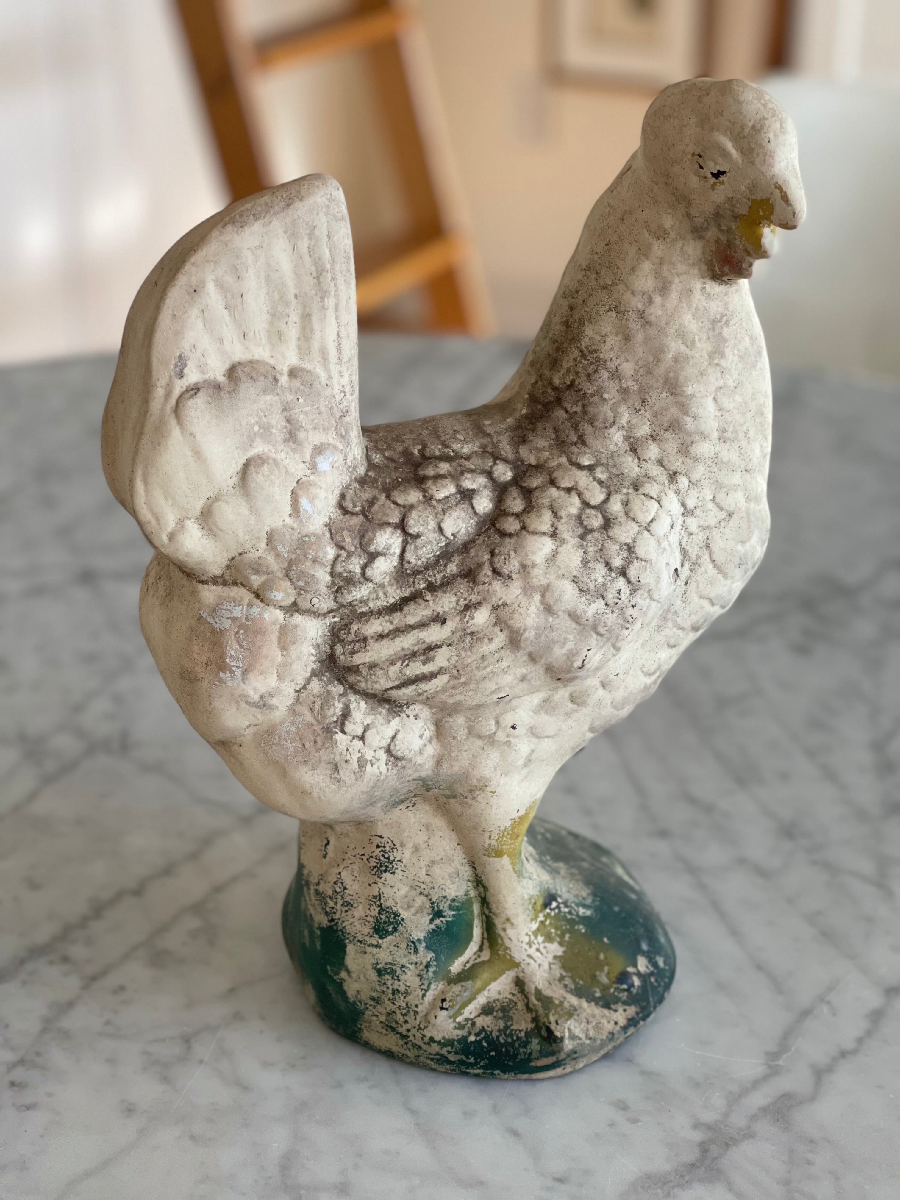 Vintage Rooster Concrete