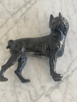 Load image into Gallery viewer, Vintage Original Hubley Cast Iron Boston Terrier Door Stop with Rare Full Black Paint
