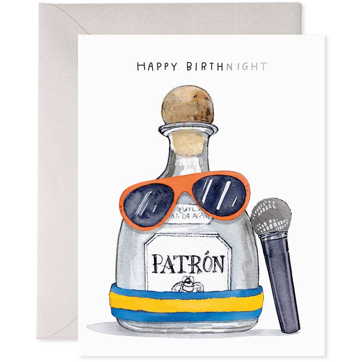 Tequila BDAY Birthday Card