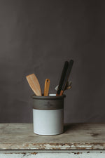 Load image into Gallery viewer, Kitchen Bin / Utensil Holder: White/White
