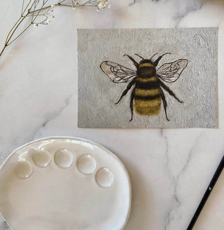 Bee Giclee Print 5 x 7" Made in the USA