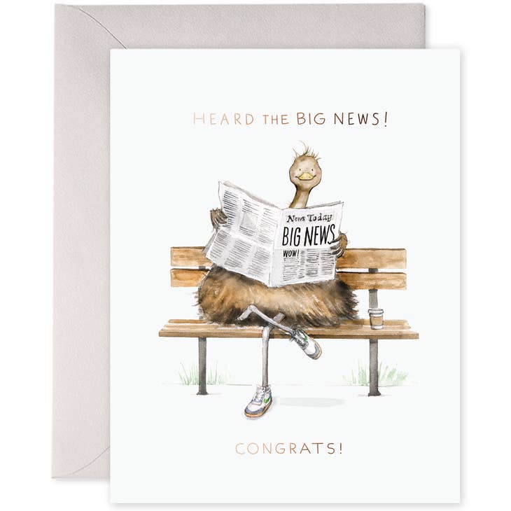 Big News - Congratulations Greeting Card
