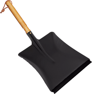 Dustpan Powder-Coated Metal, Black Made in Germany