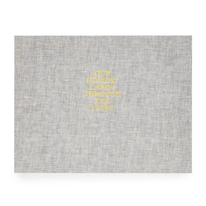 Grey Holiday Card Book