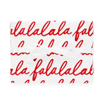 Load image into Gallery viewer, Gift Wrap Rolls, Red Falalalala
