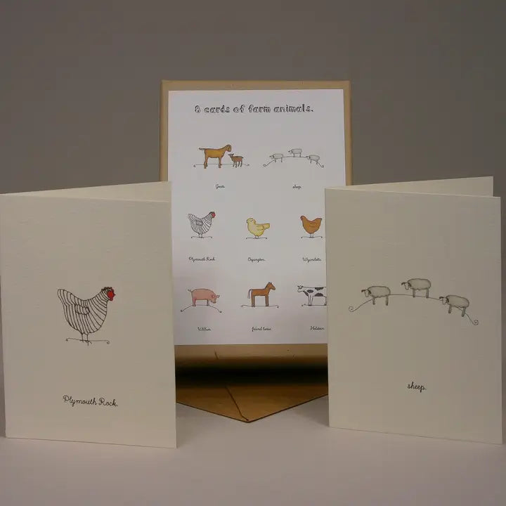Farm Animal Greeting Card Boxed Set