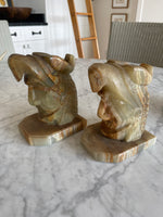 Load image into Gallery viewer, Onyx Bookends 6 1/2” T
